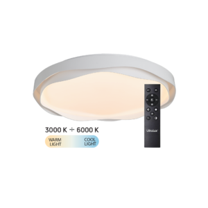LED Димираща  Плафониера с Дистанционно управление Бял max.72W 3000K-6000К, 220-240V AC кръг IP20