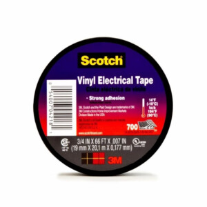Изолирбанд 3M Scotch 700 PVC 180 микрона, 20м/19мм - Черен
