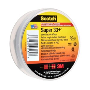 Изолирбанд 3M Scotch Super 33+ PVC, 20.1м/19мм - Черен