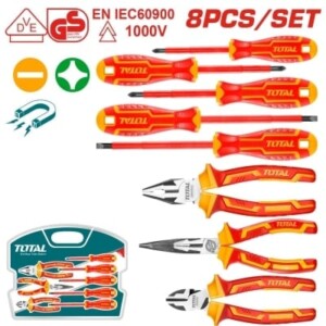 Комплект изолирани инструменти VDE TOTAL INDUSTRIAL 8 части