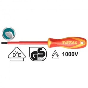 Отвертка VDE 1000 V CR-V TOTAL INDUSTRIAL SL 3 x 75