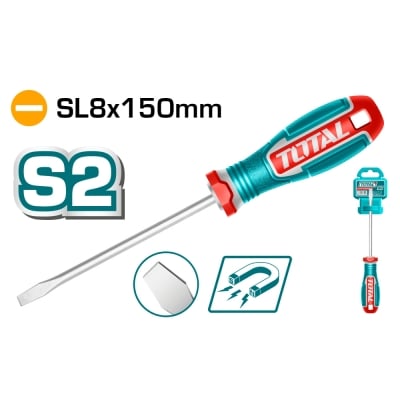 Отвертка намагнетизирана TOTAL INDUSTRIAL SL 8 x 150 мм